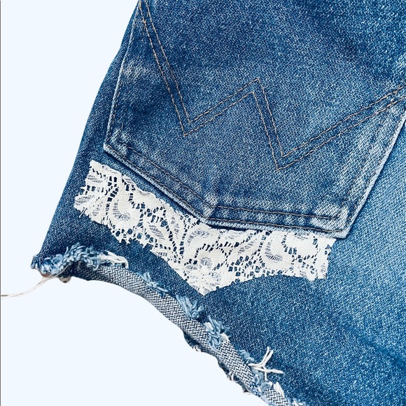 WRANGLER embroidered cutoff shorts, Daisy Dukes, Girls size 12-14 - Picture 10 of 11